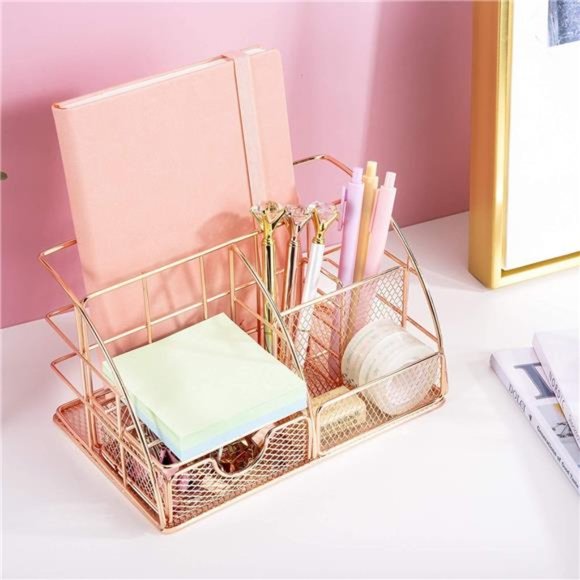 Desk Organizers and Accessories for Women with Drawer, Cute Desk Supplies - Picture 5 of 6